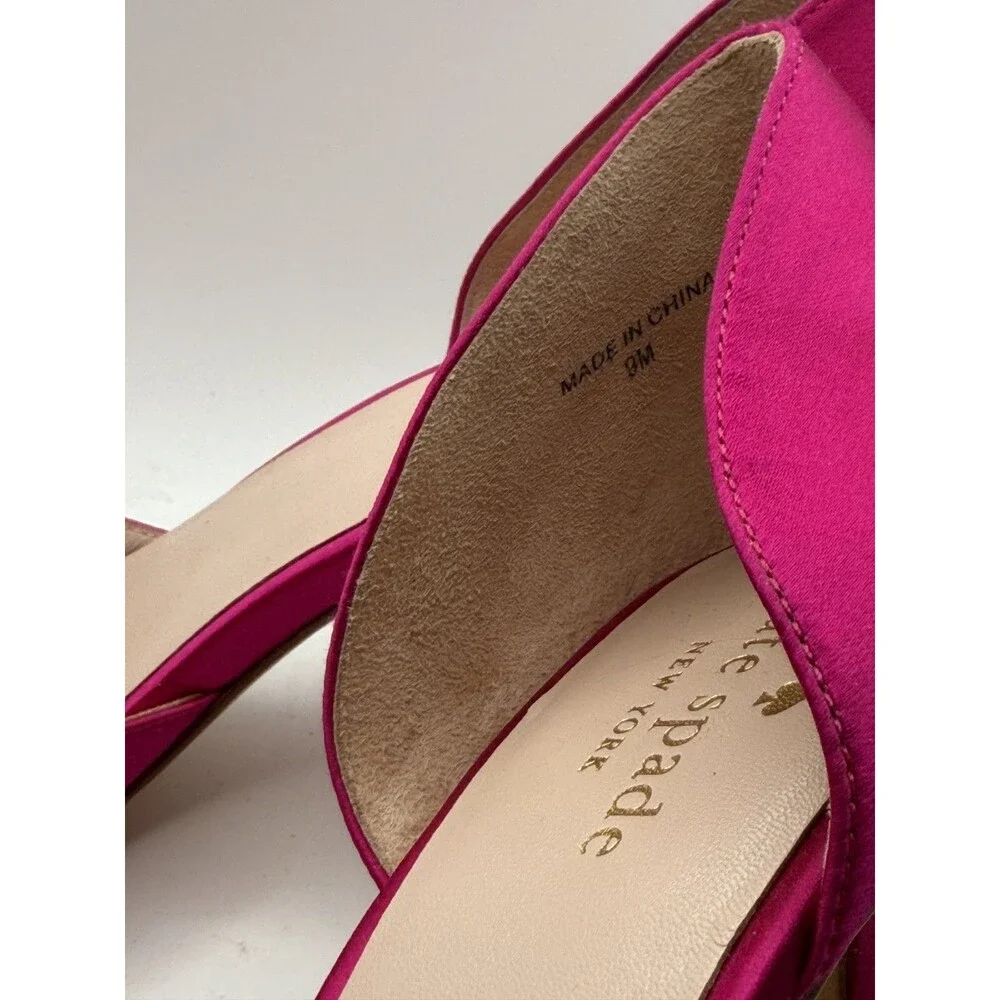 🎀👠 Kate Spade Pink Heels w/ Bow | Women's Size 9M | Elegant Designer Pumps 💖✨